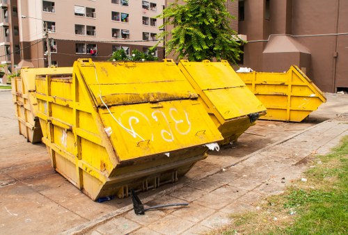 Construction site with proper waste removal in Bayswater