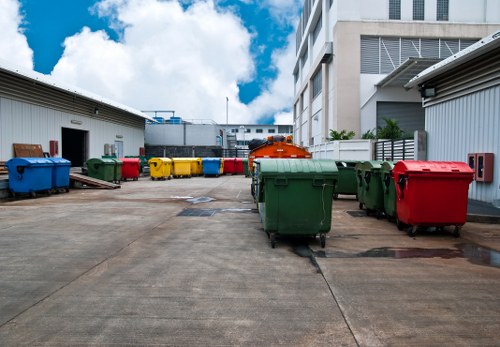 Professional waste removal service in action