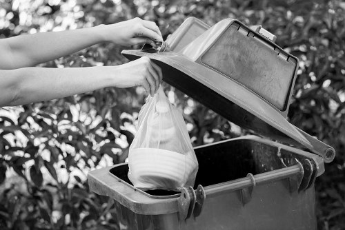 Commercial businesses utilizing recycling services